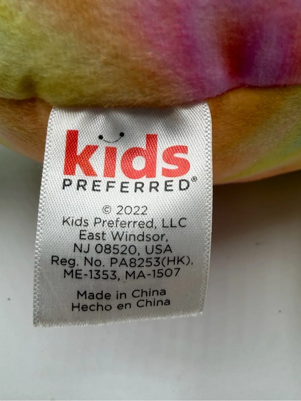 Kids Preferred Cuddle Pals Tie Dye Bunny Plush 20” Pastel Rainbow Stuffed Animal
